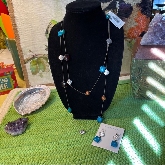 Macy's Jewelry - 🆕60”necklace with matching earrings